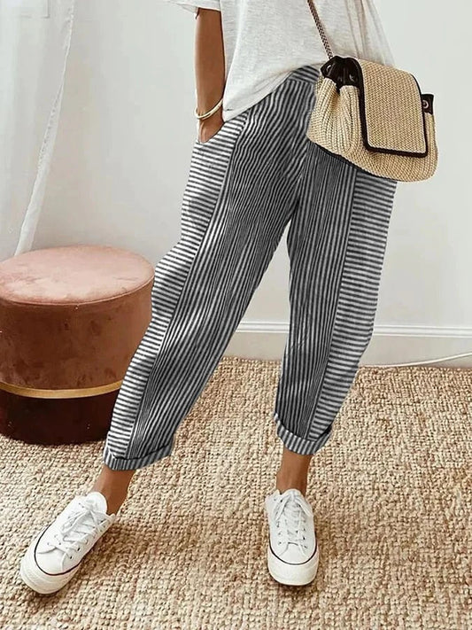 Avery™ | Lässige gestreifte Hose